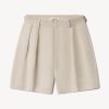 Riviera Linen Pleated Short