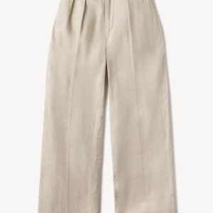 Riviera Linen Wide Leg Trouser